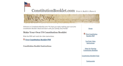 Desktop Screenshot of constitutionbooklet.com